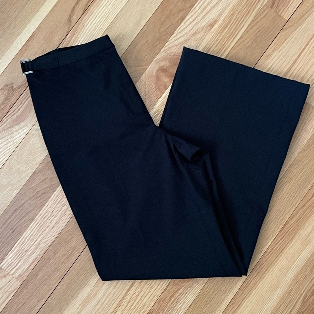 Wide Leg Black Dress Pant